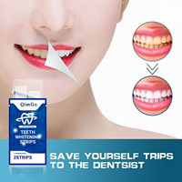 Tiras Blanqueadoras de Dientes de Moda, Parches Secos para Blanquear Dientes y Eliminar Manchas Amarillas, Blanqueamiento Dental en Casa, Fábrica OEM