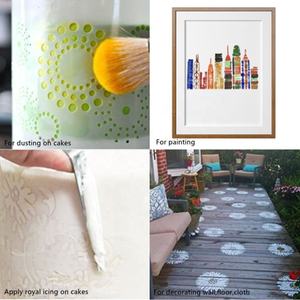 <span class=keywords><strong>AK</strong></span> Personnalisé Décoration De Gâteau Pochoirs Gabarits En Plastique Pochoir D'aérographe Réutilisable Peinture Dessin Art Pochoir ST-5474 - Product Image 3