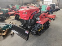 Tracteur à chenilles multifonctionnel en caoutchouc : Tracteur agricole à chenilles pour rizières et terres arides