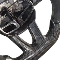 Volant de course personnalisé en cuir véritable et fibre de carbone pour Dodge Challenger Hellcat, amélioration des performances