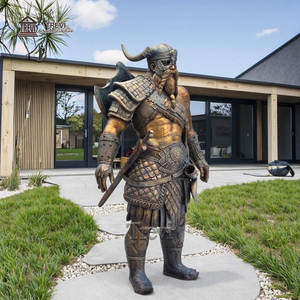 Avrupa klasik bronz <span class=keywords><strong>Viking</strong></span> savaşçı bahçe heykelleri döküm tekniği ile insan heykel - Product Image 3