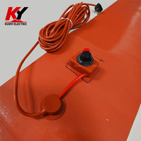 Ceinture chauffante en caoutchouc silicone pour fût d'huile 200L, chauffe-fût pour résine chimique, chauffe-réservoir de gaz liquéfié