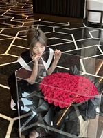 Saint Valentin Noël 99 pièces Roses décoratives séchées pour toujours conservées pour bouquets Ornement d'intérieur Fleurs de mariage