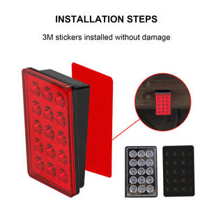 Nouveau <span class=keywords><strong>feu</strong></span> arrière universel LED en aluminium pour voiture, <span class=keywords><strong>feu</strong></span> <span class=keywords><strong>stop</strong></span> carré <span class=keywords><strong>F1</strong></span>, <span class=keywords><strong>feu</strong></span> de freinage, <span class=keywords><strong>feu</strong></span> antibrouillard arrière, tuning SUV, troisième <span class=keywords><strong>feu</strong></span> <span class=keywords><strong>stop</strong></span>, clignotant 12V - Product Image 2