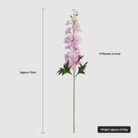 Bunga Delphinium Besar Baru, Bunga Sutra Buatan, Dekorasi Pernikahan, Ruang Tamu, Hotel, Simulasi Timbul