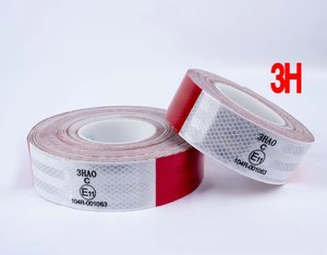 เทปสะท้อนแสงมาตรฐาน DOT-C2 สีแดงขาว PMMA/PET กันน้ำ สำหรับรถบรรทุก เพื่อความปลอดภัยบนท้องถนน - Product Image 6
