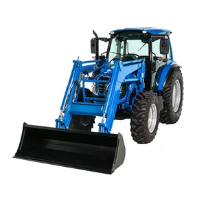 Tracteur sous-Compact finement traité avec chargeur frontal de cabine, tracteur de 40/70 cv avec chargeur frontal Plus tondeuse