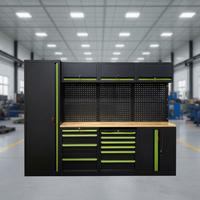 Station de travail modulaire personnalisable, établi de garage, organisation d'outils pour atelier de réparation automobile, coffre à outils, armoire combinée moderne