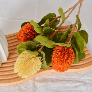 Flores Artificiales de Fábrica, Rama Individual de Plástico y Tela, Estilo Nórdico, Color Otoñal, Decoración para Bodas - Product Image 2