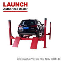 Elevador de Estacionamiento de Perfil Bajo LAUNCH TLT440 220v 4000kg 4.0T, Elevador de Autos de Cuatro Postes, Estable y de Primera Calidad, Directo de Fábrica
