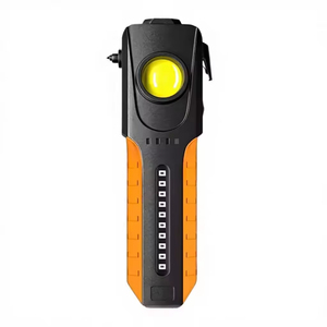 ไฟฉาย LED อเนกประสงค์กลางแจ้ง ทำจากอลูมิเนียมอัลลอยด์ ชาร์จผ่าน USB ได้ พร้อมแม่เหล็กดูดแรงสูง มีที่ตัดสายรัด และค้อนทุบกระจก - Product Image 1