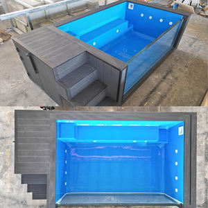 Grande piscine hors sol en acrylique pour adultes, jacuzzi extérieur, grande piscine en verre préfabriquée, piscine en fibre de verre, conteneur de piscine - Product Image 5