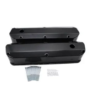 SBF 289 302 351W Fabricated Satin Aluminum Valve Covers For Small Block Ford