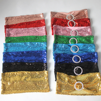 Ceinture de chaise à paillettes pour décoration de mariage