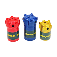 Forets de forage minier 32 mm 34 mm 43 mm pour charbon et roche, 8 boutons