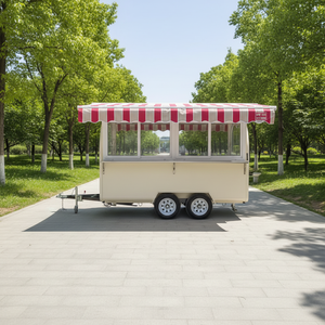 Camion <span class=keywords><strong>de</strong></span> nourriture mobile personnalisé SANSHELL FS300 en acier inoxydable isolé, chariot à en-cas, hamburger, hot-dog, traiteur, café, remorque <span class=keywords><strong>de</strong></span> restauration rapide - Product Image 2