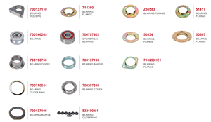 Pieza de maquinaria empacadora de alta calidad 700137198 DEFFLE DE COJINETE para AGCO MF2270 y piezas de maquinaria agrícola New Holland Baler - Product Image 3