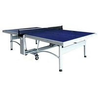 Table de ping-pong Konford de qualité supérieure, 25 mm MDF/HDF, table de ping-pong OEM, équipement de machine d'entraînement, tables de tennis pliables avec roues