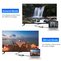 3 en 1 avec câble adaptateur HDTV 4K Type C HUB Multiport USB-C Charge Câble dongle de transfert de données Câble 100W