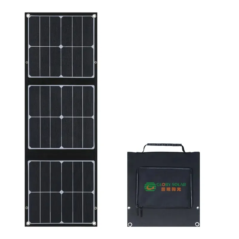 Para Laptop Actividades al aire libre Panel solar portátil Células solares plegables