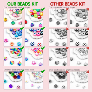 <b>Polymer</b> Clay Beads Letter Animal Fruit DIY Jewelry Making Kit Bracelet Necklace Accessories Craft Supplies - Product Image 2