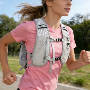 Mochila Ultraligera <span class=keywords><strong>para</strong></span> Senderismo y Correr, <span class=keywords><strong>Chaleco</strong></span> de Hidratación y Almacenamiento Manos Libres Ultrafino <span class=keywords><strong>para</strong></span> Correr, Riñonera de Hidratación - Product Image 1