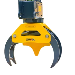 Xuvol XVJ04-J Factory made forestry machinery planting wood cutting machine for 6-10 T excavator Rotation scissor Tree Shear