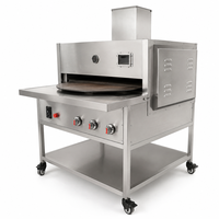 Four à pain rotatif à gaz en acier inoxydable pour la cuisson du roti/pita/naan, thermostat réglable, garantie 1 an pour boulangerie
