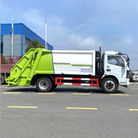 Camion compacteur Dongfeng Furuka 185HP, carrosserie scellée en acier Q345 pour l'élimination des déchets urbains