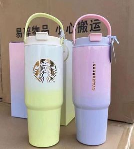 Botella de Acero Inoxidable Personalizada de 30 oz, Colorida, Portátil, para Regalos Navideños, Tazas de San Valentín, Vaso de 1000 ml - Product Image 5