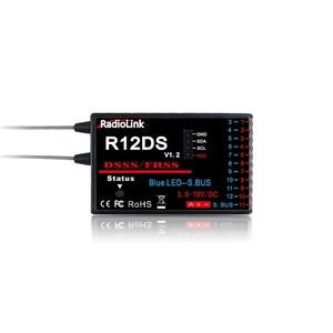 Récepteur <span class=keywords><strong>Radiolink</strong></span> 2,4 GHz <span class=keywords><strong>R12DS</strong></span> avec prise en charge SBUS/PWM pour émetteur RC AT9 9S Pro 10 II, pièces pour bateaux - Product Image 1