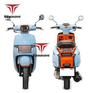 Scooter à essence rétro Kawavave 125cc, cyclomoteur classique <span class=keywords><strong>vintage</strong></span> au design moderne, moto homologuée pour la route et économe en carburant - Product Image 2