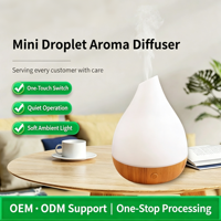 Diffuseur d'aromathérapie ultrasonique de 100 ml, mini humidificateur portable avec lumière à 7 couleurs, diffuseur d'huiles essentielles pour la maison et le bureau