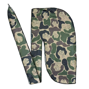 Durags en gros pour hommes, avec logo personnalisé, en soie, <span class=keywords><strong>bandana</strong></span> en soie, durags de créateur, Doo Rag à longue queue - Product Image 6