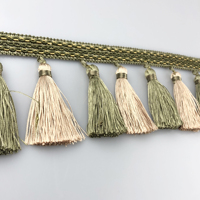 Accessoires faits à la main de style palais européen Fringe Tassel Pour la couture Tissu de rideau Bande de bordure