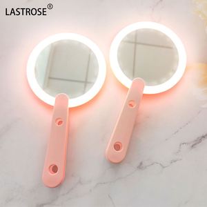 Miroir de maquillage LED pliable de voyage OEM avec logo, outil de maquillage portable avec pince à cils - Product Image 3