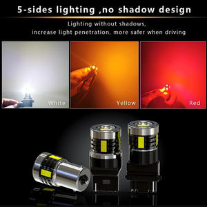 BA15S BAU15S 1156 3156 7440 LED feux de recul 30W Canbus BAY15D 1157 7443 3157 Auto led feux de freinage blanc jaune <span class=keywords><strong>rouge</strong></span> Led ampoule - Product Image 4