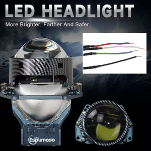 JHS haute qualité 3 pouces <span class=keywords><strong>70W</strong></span> Bi projecteur lentille phare salut feux de croisement Led H4 3 "Biled Laser <span class=keywords><strong>H7</strong></span> moto phare - Product Image 6