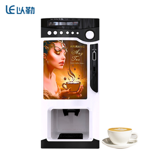 Distributore automatico di caffè istantaneo commerciale 3 gettoni caldi per alberghi-prezzo elettrico francese disponibile - Product Image 3