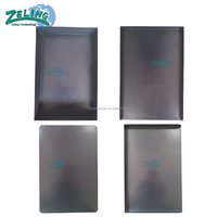 Plateau de cuisson plat commercial en aluminium antiadhésif, plaque de four 400x600mm, revêtement en téflon anodisé, ustensiles de boulangerie, taille personnalisée