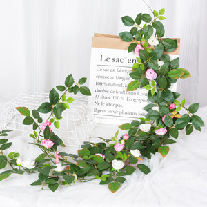 ดอกกุหลาบประดิษฐ์สีขาว ชมพู แดง แชมเปญ สำหรับตกแต่งเพดานและผนัง - Product Image 1