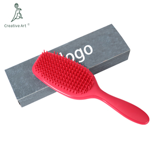 Vendita calda Logo personalizzato in Nylon cuscino in plastica districante spazzola per capelli per donna - Product Image 1