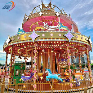 Carrusel de parque temático de diseño especial Paseos Diversión <span class=keywords><strong>Luna</strong></span> <span class=keywords><strong>Park</strong></span> Machine Equipment Merry Go Round para la venta - Product Image 6