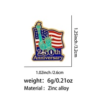 Vente en gros de pins de collection personnalisables en émail dur, motif bouclier patriotique USA et aigle chauve