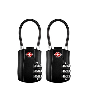 Giá cả cạnh tranh <span class=keywords><strong>TSA</strong></span> 527 pawssword kết hợp khóa 3 mã PC nhựa xách tay hành lý vali an ninh Cáp Du Lịch Ổ khóa - Product Image 4