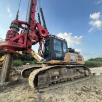 Foreuse de fondation SANY SR155 d'occasion, machine de forage rotative sur chenilles