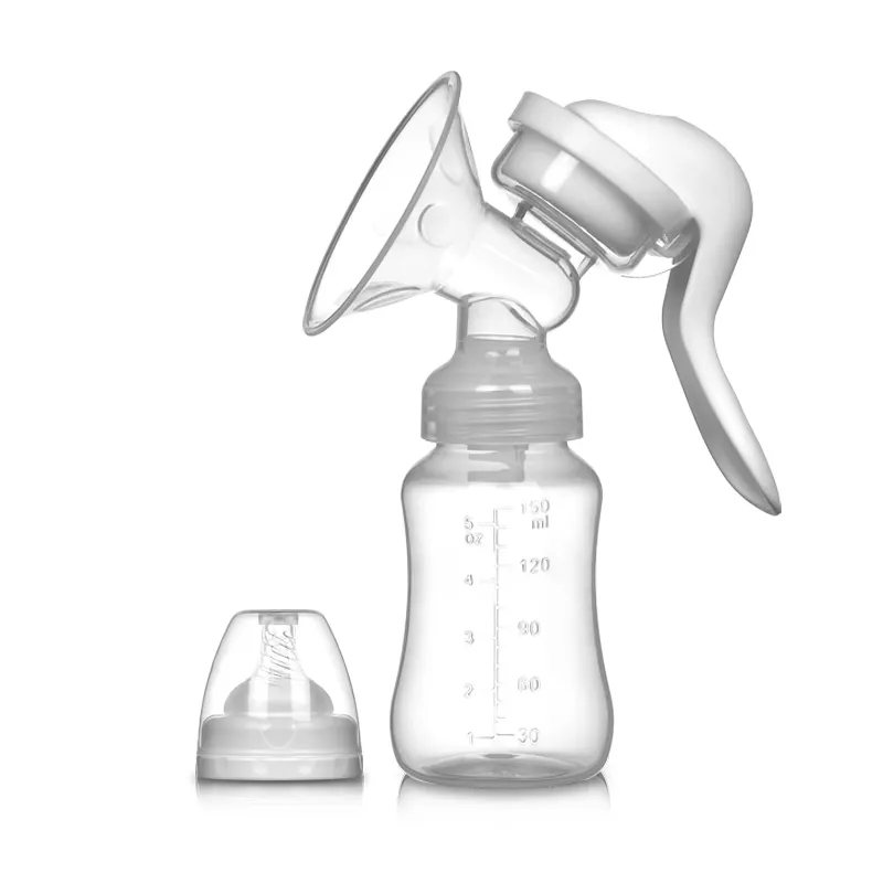 portable silicone Manual Breast Pump for Breastfeeding