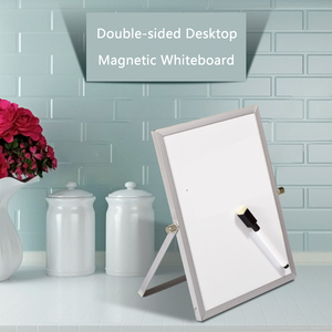 Small Dry Erase <strong>Whiteboard</strong> for Desk 6" X 8" - Magnetic Desktop Portable <strong>Mini</strong> Double-Sided White Board Dry Erase Easel - Product Image 4