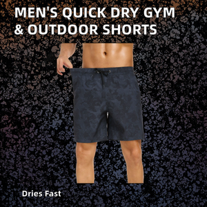 Shorts d'entraînement pour hommes à séchage rapide, taille élastique, taille haute, en Spandex, pour la gym, le fitness, le basketball, les activités de plein air, couleur unie, très demandés - Product Image 3