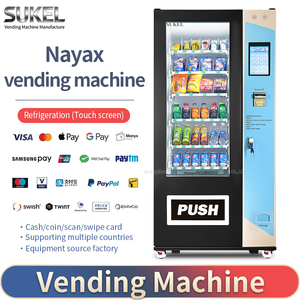 Distributeur automatique réfrigéré intelligent SUKEL avec écran tactile (10 pouces), refroidissement par compresseur, gestion basée sur le cloud, et fonction de change de monnaie - Product Image 2